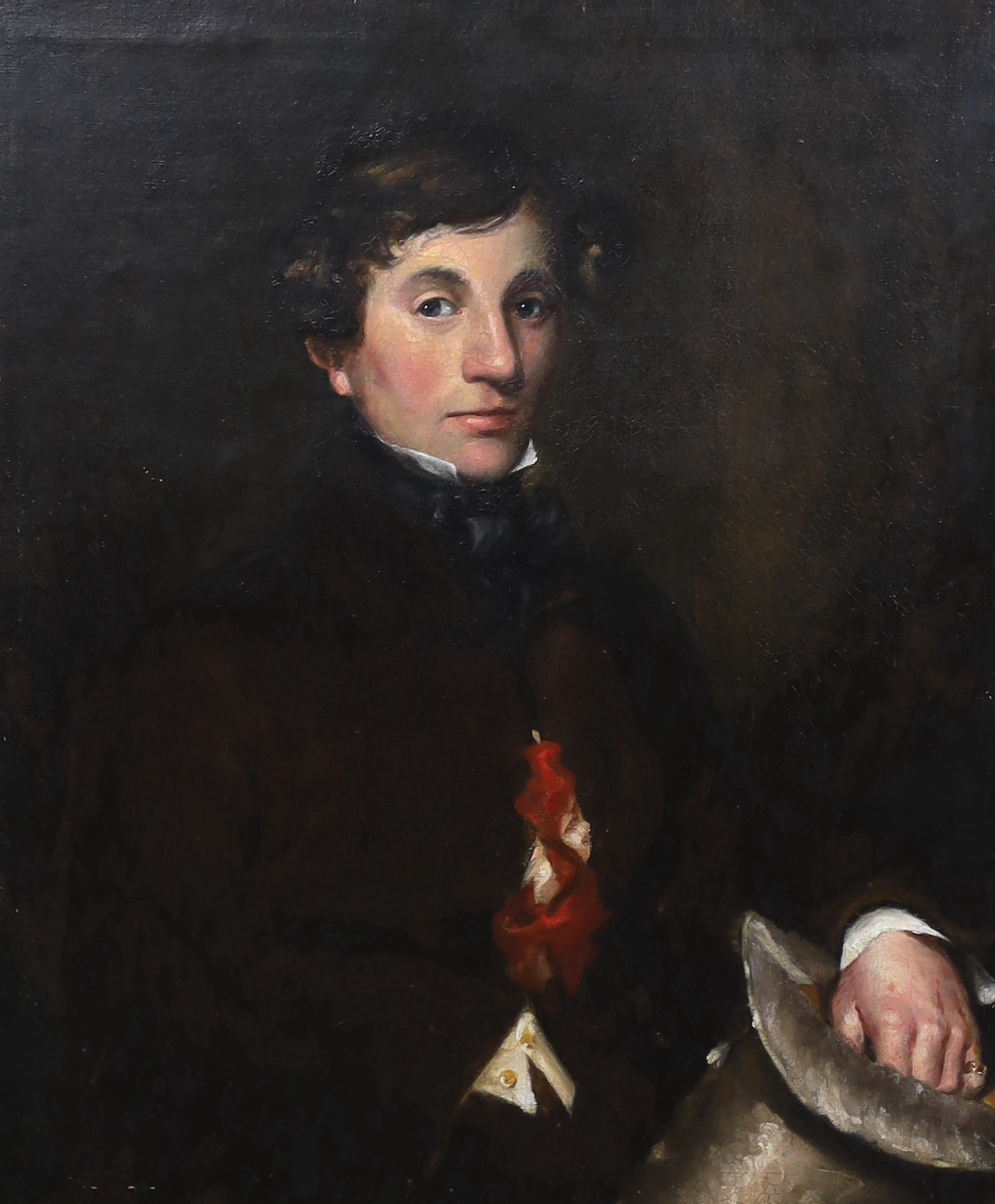 19th century Scottish School, oil on canvas, portrait of a Henry Black Stewart of Balnakeilly (1809-1881), aged 21, Commissioner of Supply and J.P, Perthshire